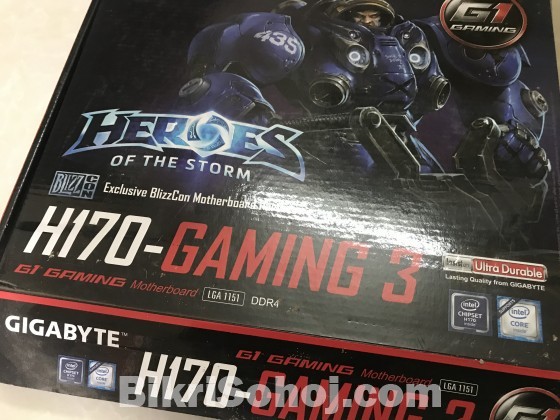 Gigabyte h170gaming3 ddr4 mob(6/7)gen and processor i3 6100